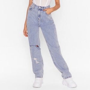 Nasty Gal Acid Wash What You Say Jeans